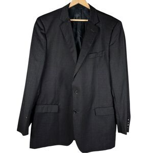 Brooks Brothers 1818 Fitzgerald Black Italian Wool Sport Coat Blazer Men’s 46L